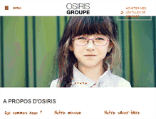 Tablet Screenshot of osirisgroupe.be